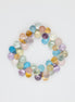 Mystic Harmony Pear Cut | 6 Mixed Stone Energy Bracelet | 8-11mm Beads