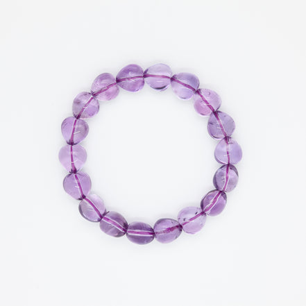 Heart of Amethyst Bracelet | 11mm | Carry Love & Calm on Your Wrist.