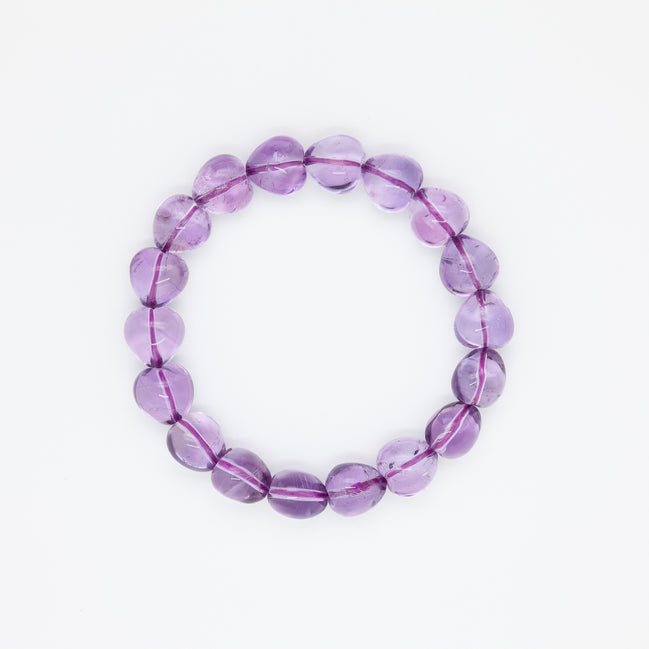Heart of Amethyst Bracelet | 11mm | Carry Love & Calm on Your Wrist.