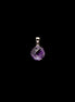 14mm | Star Cut Amethyst Pendant with Rhodium Plated Silver Bail