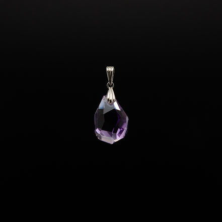 15-20mm | Tumble Cut Amethyst Pendant | A Touch of Serene Elegance