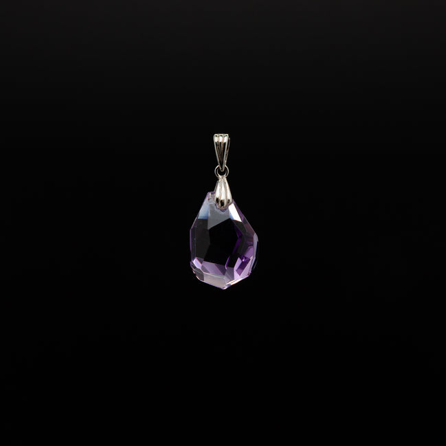 15-20mm | Tumble Cut Amethyst Pendant | A Touch of Serene Elegance