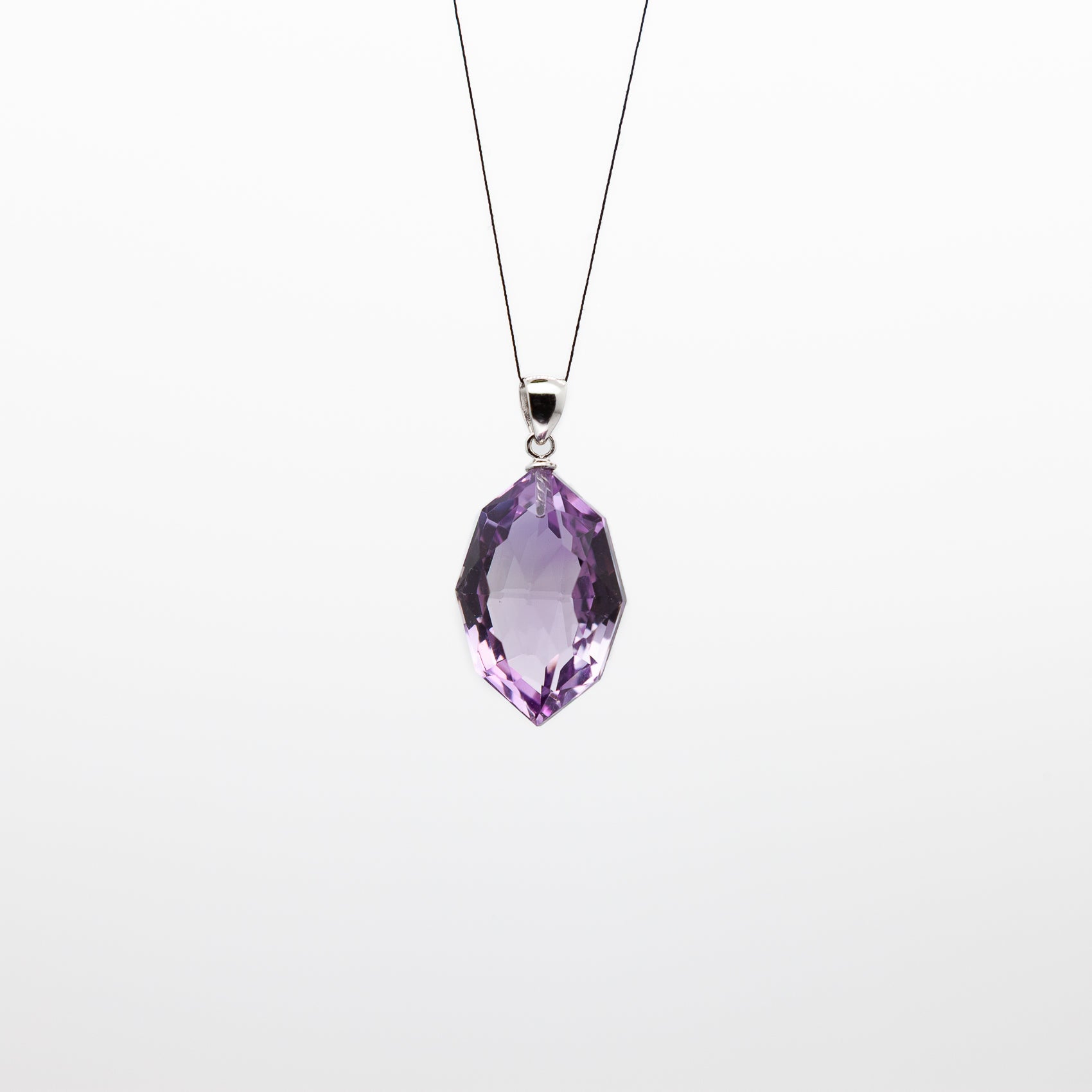 15-22mm | Oval Cut Amethyst Pendant | A Touch of Royal Serenity