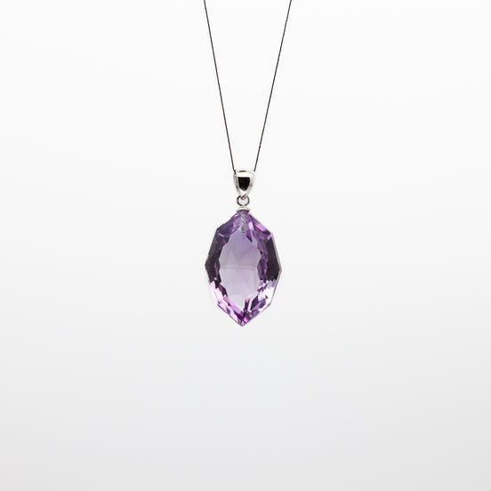 15-22mm | Oval Cut Amethyst Pendant | A Touch of Royal Serenity