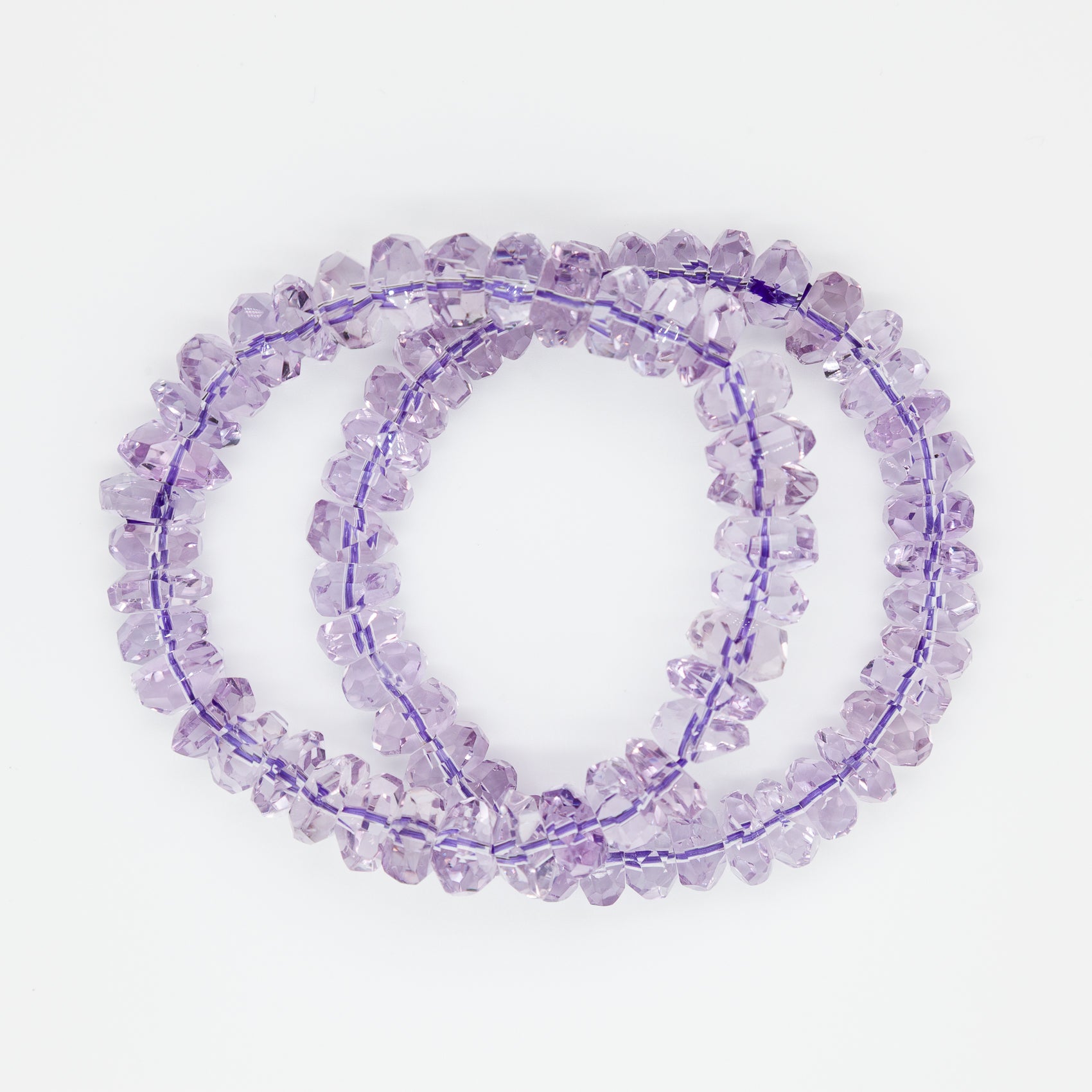 The Serene Button Cut Amethyst Bracelet| 8-12mm