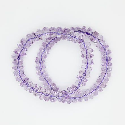 The Serene Button Cut Amethyst Bracelet| 8-12mm