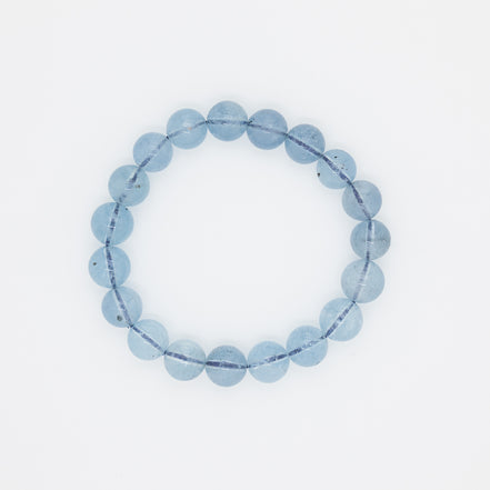 Radiate Oceanic Elegance: The 10mm Aquamarine Bracelet