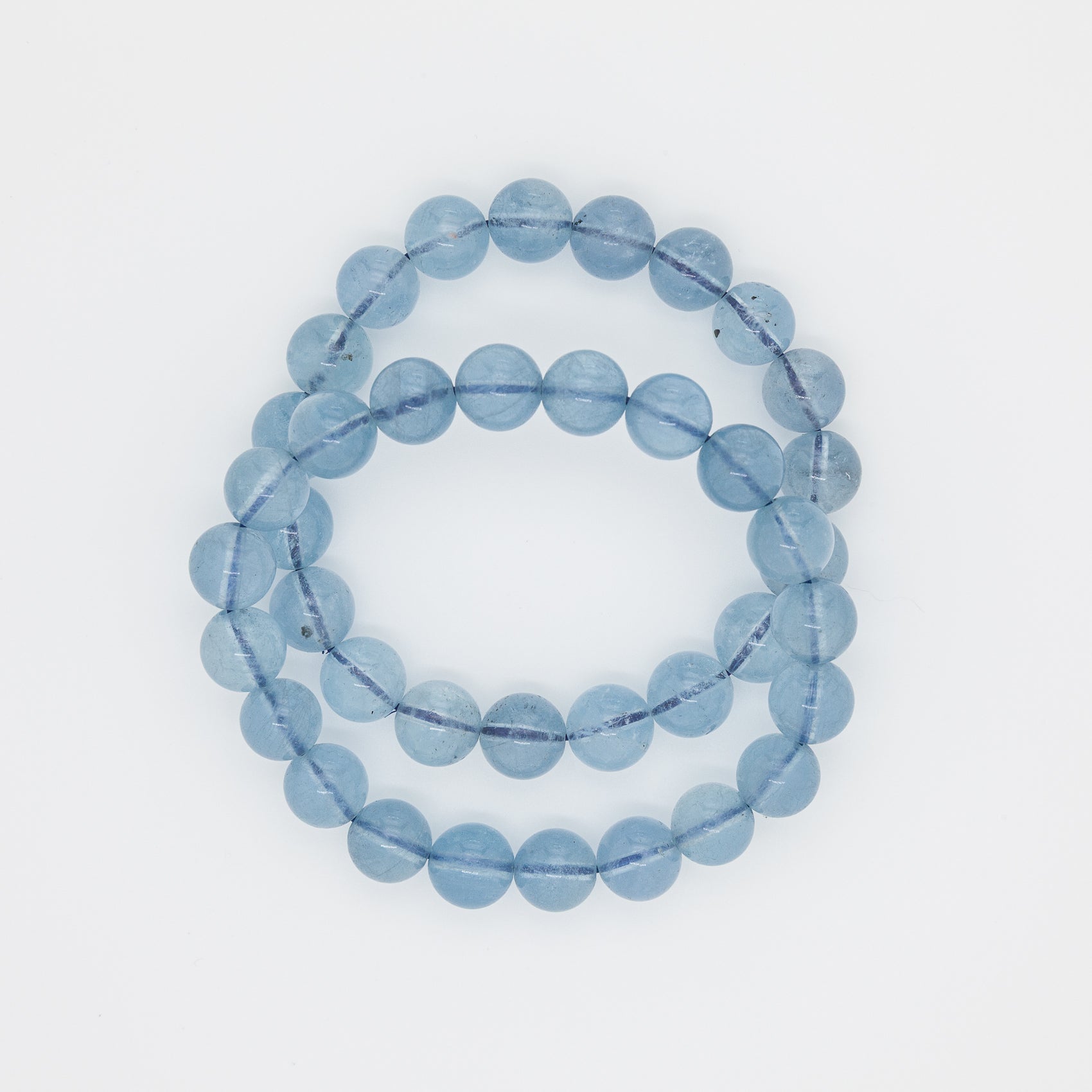 Radiate Oceanic Elegance: The 10mm Aquamarine Bracelet