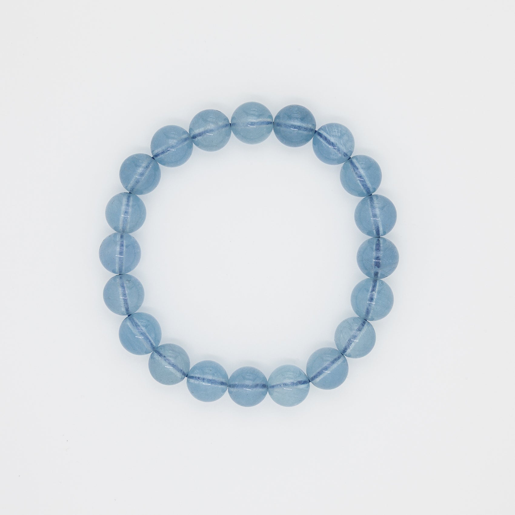 Radiate Oceanic Elegance: The 10mm Aquamarine Bracelet