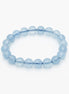 Radiate Oceanic Elegance: The 10mm Aquamarine Bracelet