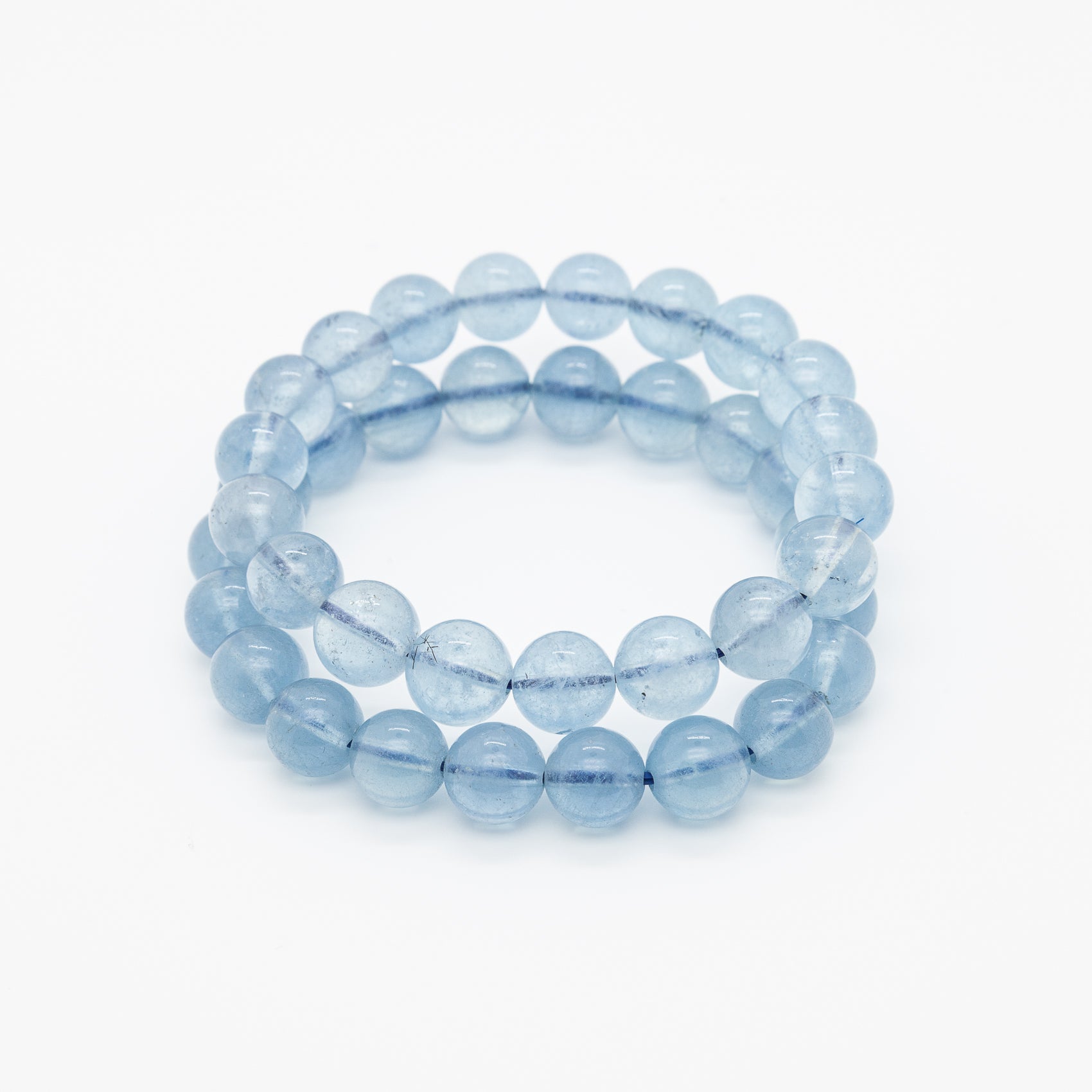 Radiate Oceanic Elegance: The 10mm Aquamarine Bracelet