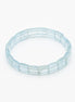Modern Geometry: 10mm | Square Cut Aquamarine Bangle