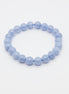 Serene Elegance: Blue Lace Agate Gemstone Bracelet | 8mm
