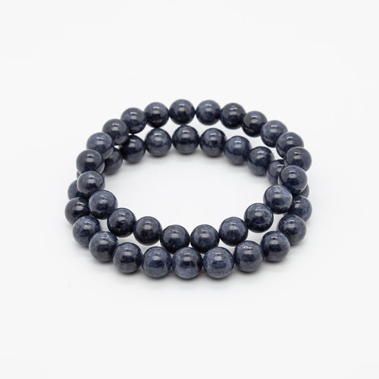 Radiant Elegance: 8mm Blue Sapphire Bracelet
