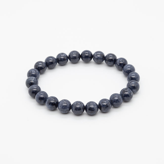 Radiant Elegance: 8mm Blue Sapphire Bracelet