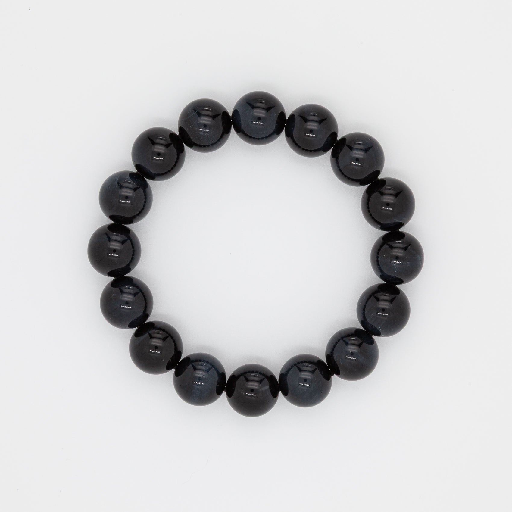Blue Tiger Eye 12mm Round Beads