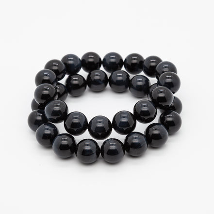 Blue Tiger Eye 12mm Round Beads