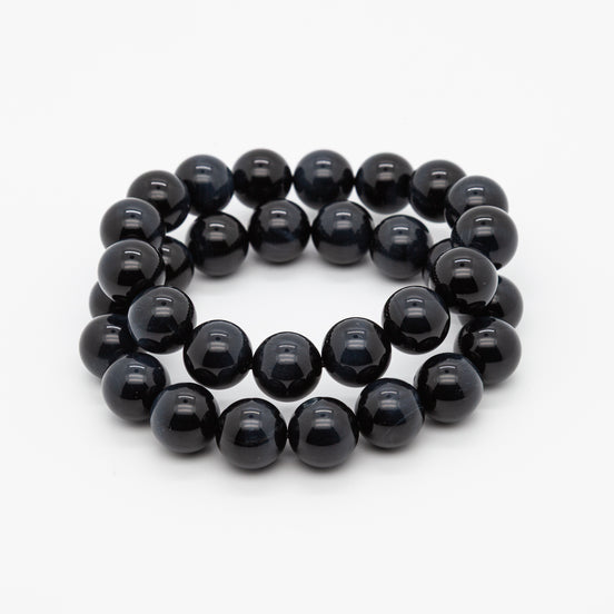 Blue Tiger Eye 12mm Round Beads