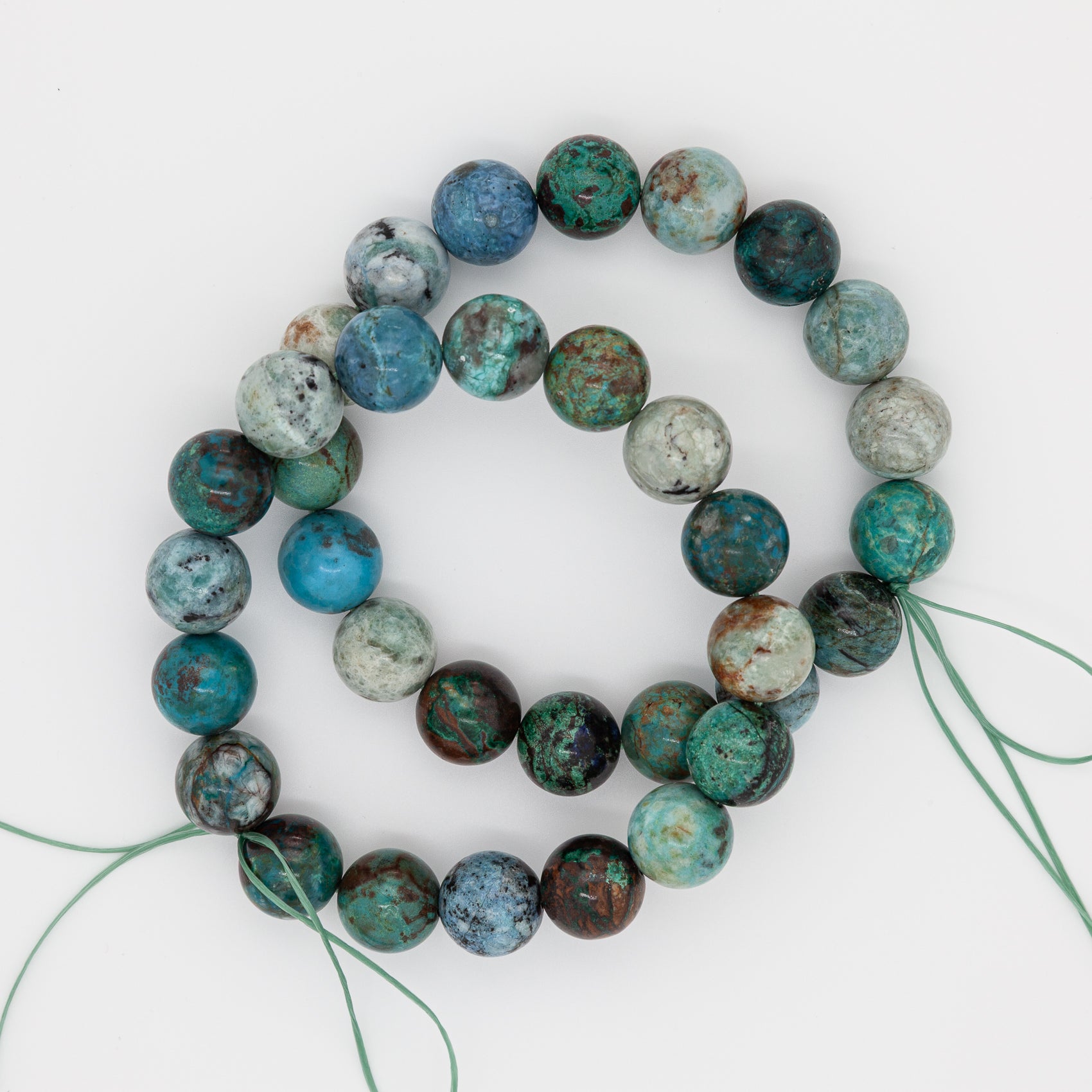Chrysocolla 12mm Round Beads – The Stone of Serenity