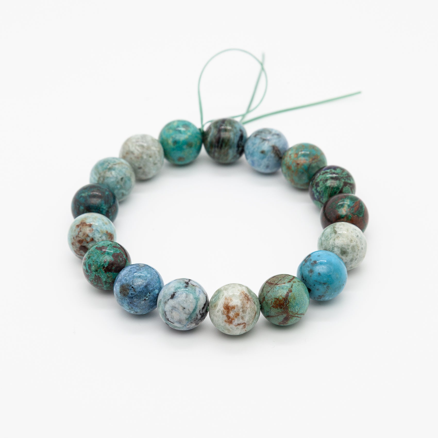 Chrysocolla 12mm Round Beads – The Stone of Serenity