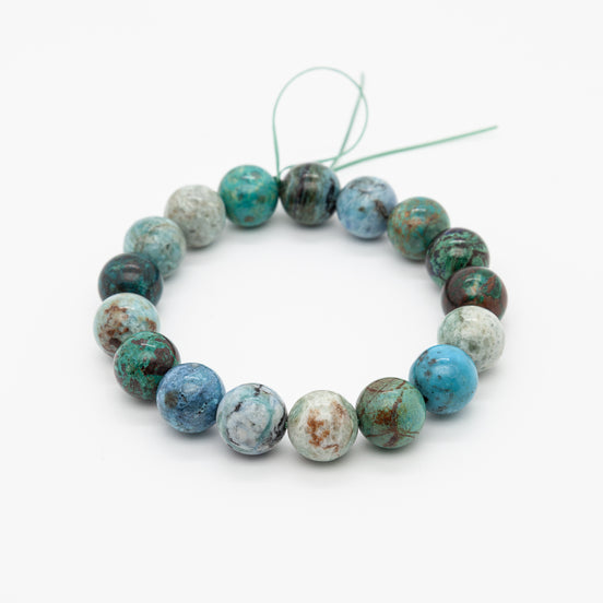 Chrysocolla 12mm Round Beads – The Stone of Serenity