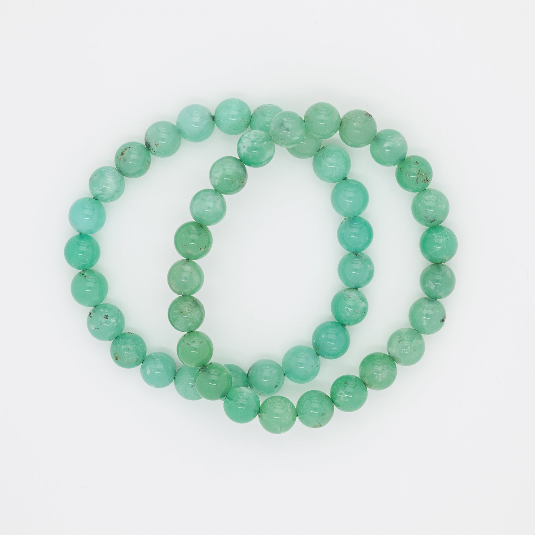 Chrysoprase Serenity Bracelet 8mm | Wear a Touch of Spring