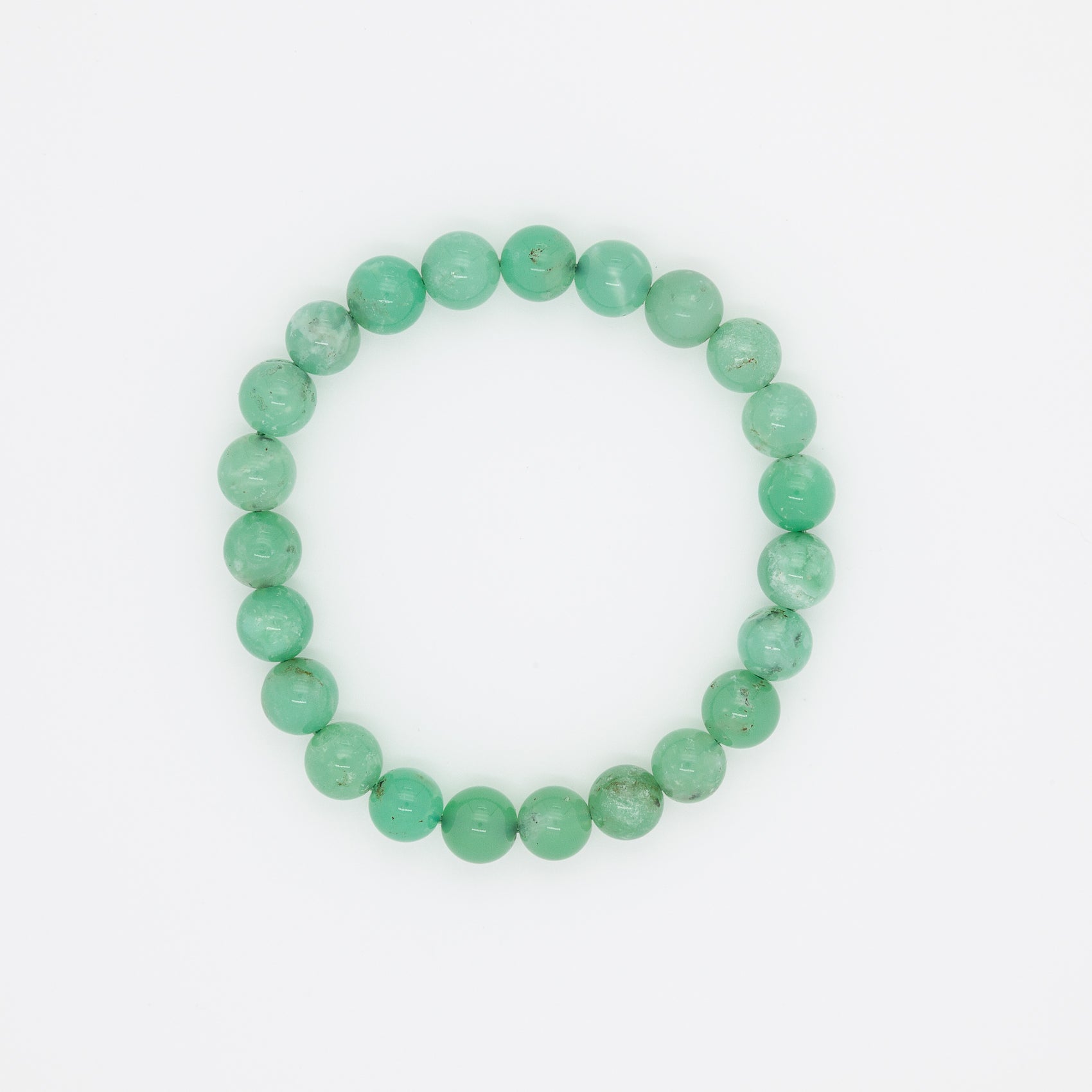 Chrysoprase Serenity Bracelet 8mm | Wear a Touch of Spring