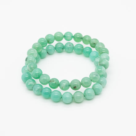 Chrysoprase Serenity Bracelet 8mm | Wear a Touch of Spring