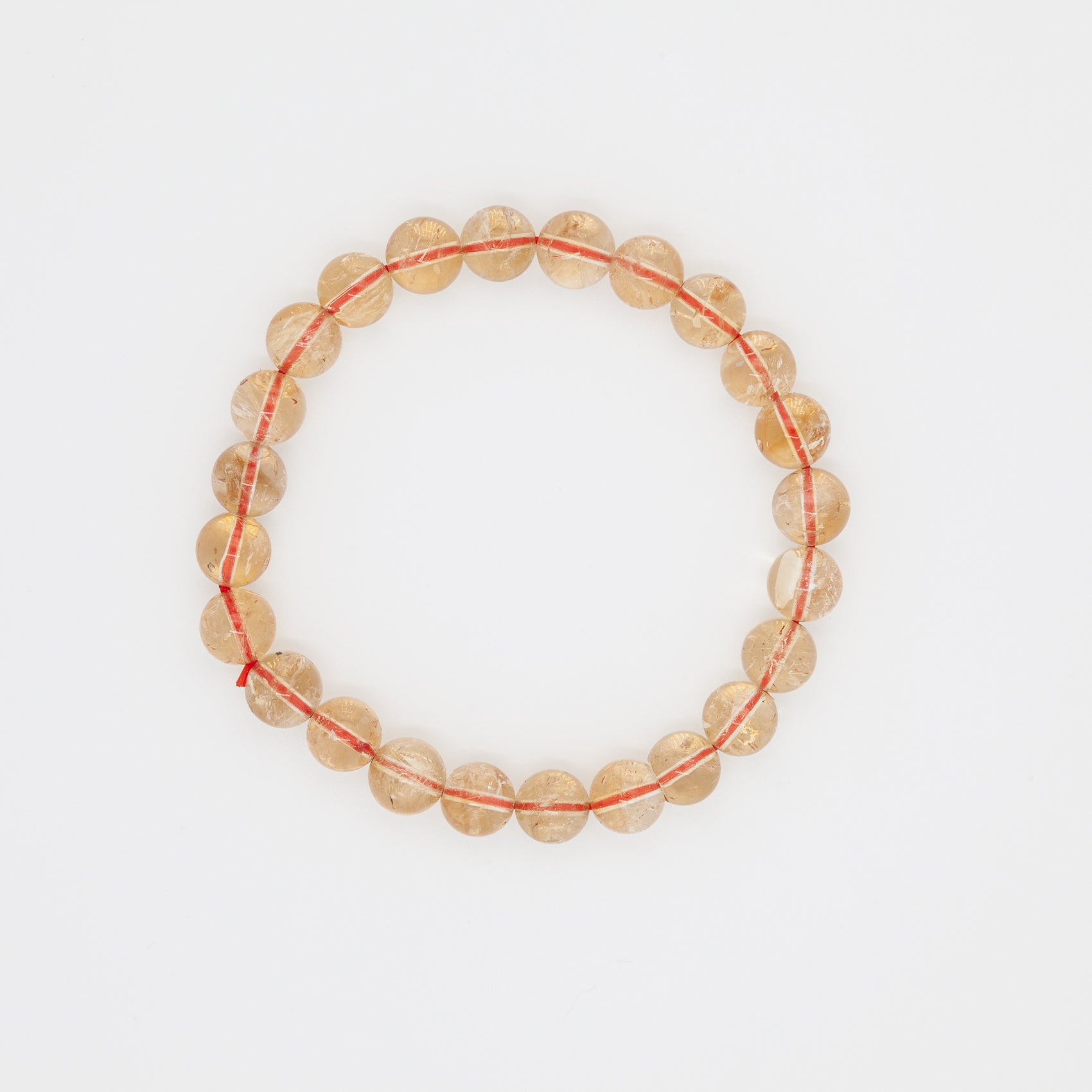 Carry the Sun With You | Genuine 8mm Round Citrine Bead Bracelet