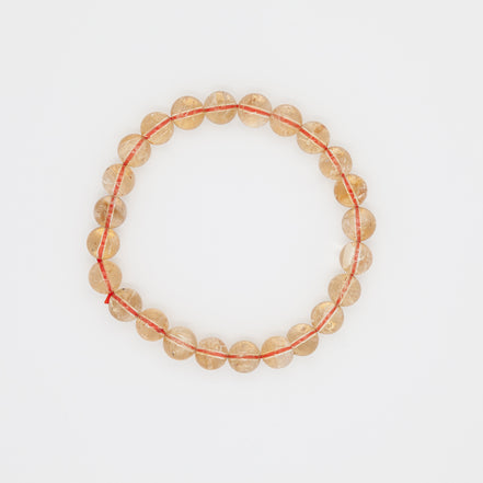 Carry the Sun With You | Genuine 8mm Round Citrine Bead Bracelet