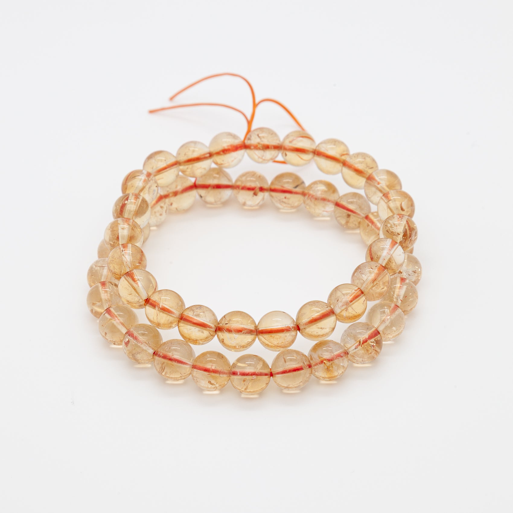 Carry the Sun With You | Genuine 8mm Round Citrine Bead Bracelet