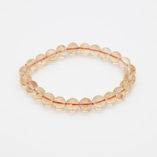 Carry the Sun With You | Genuine 8mm Round Citrine Bead Bracelet