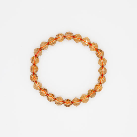 A Constellation of Abundance | 8mm Star Cut Citrine Bracelet