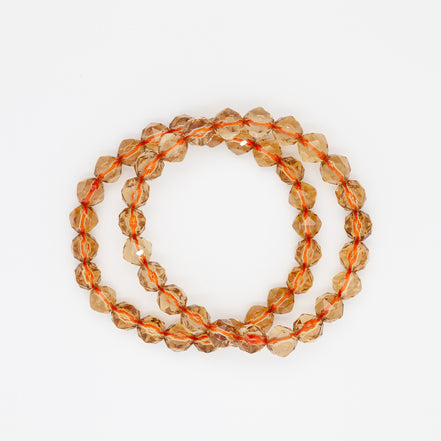 A Constellation of Abundance | 8mm Star Cut Citrine Bracelet