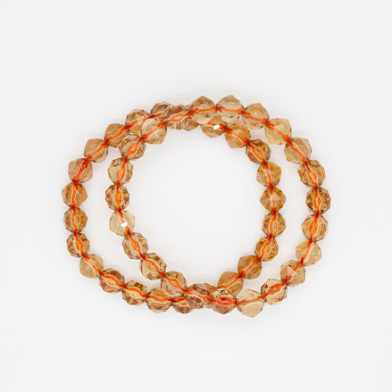 A Constellation of Abundance | 8mm Star Cut Citrine Bracelet