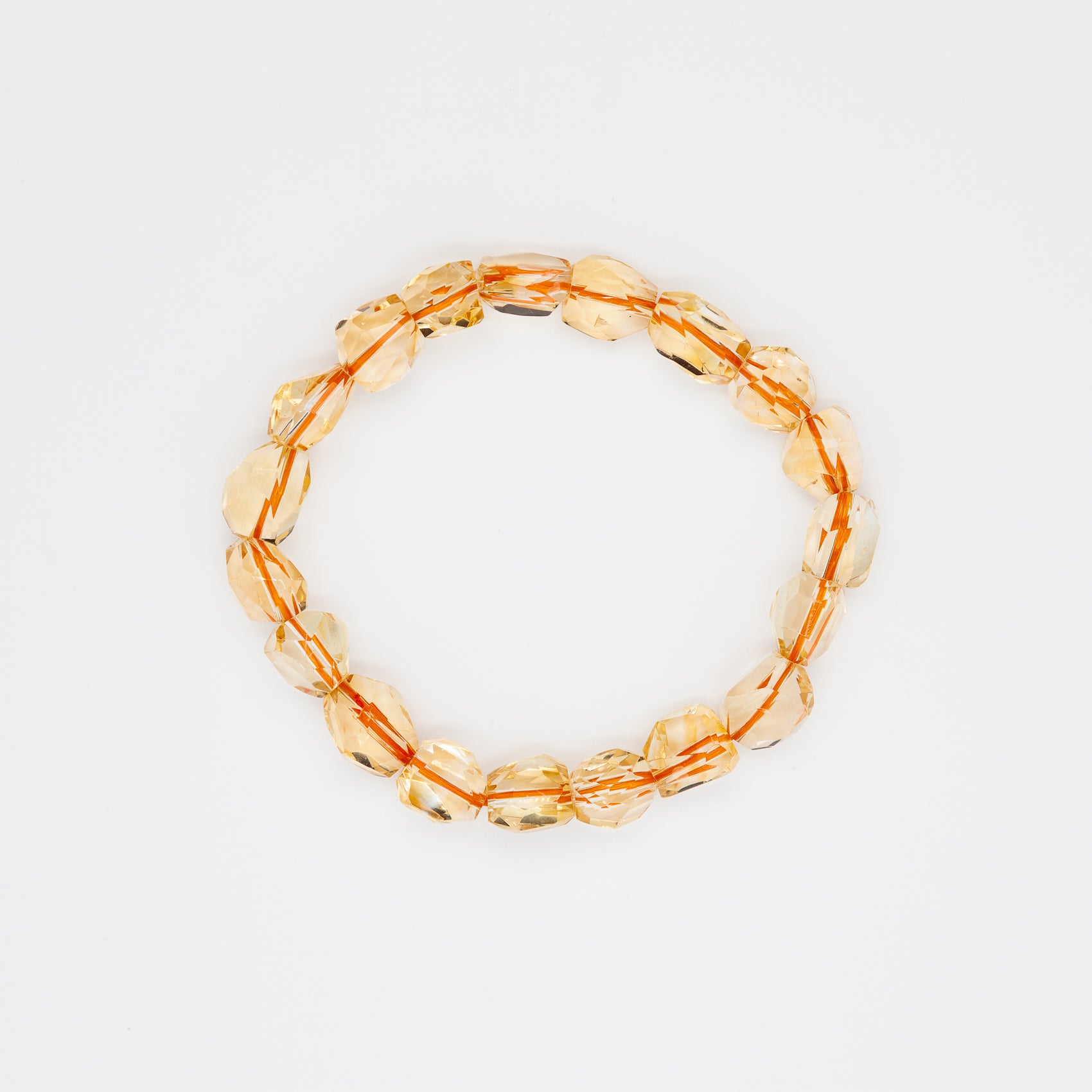 The Golden Aura Bracelet | 9-11mm Tumble Cut Citrine Bracelet