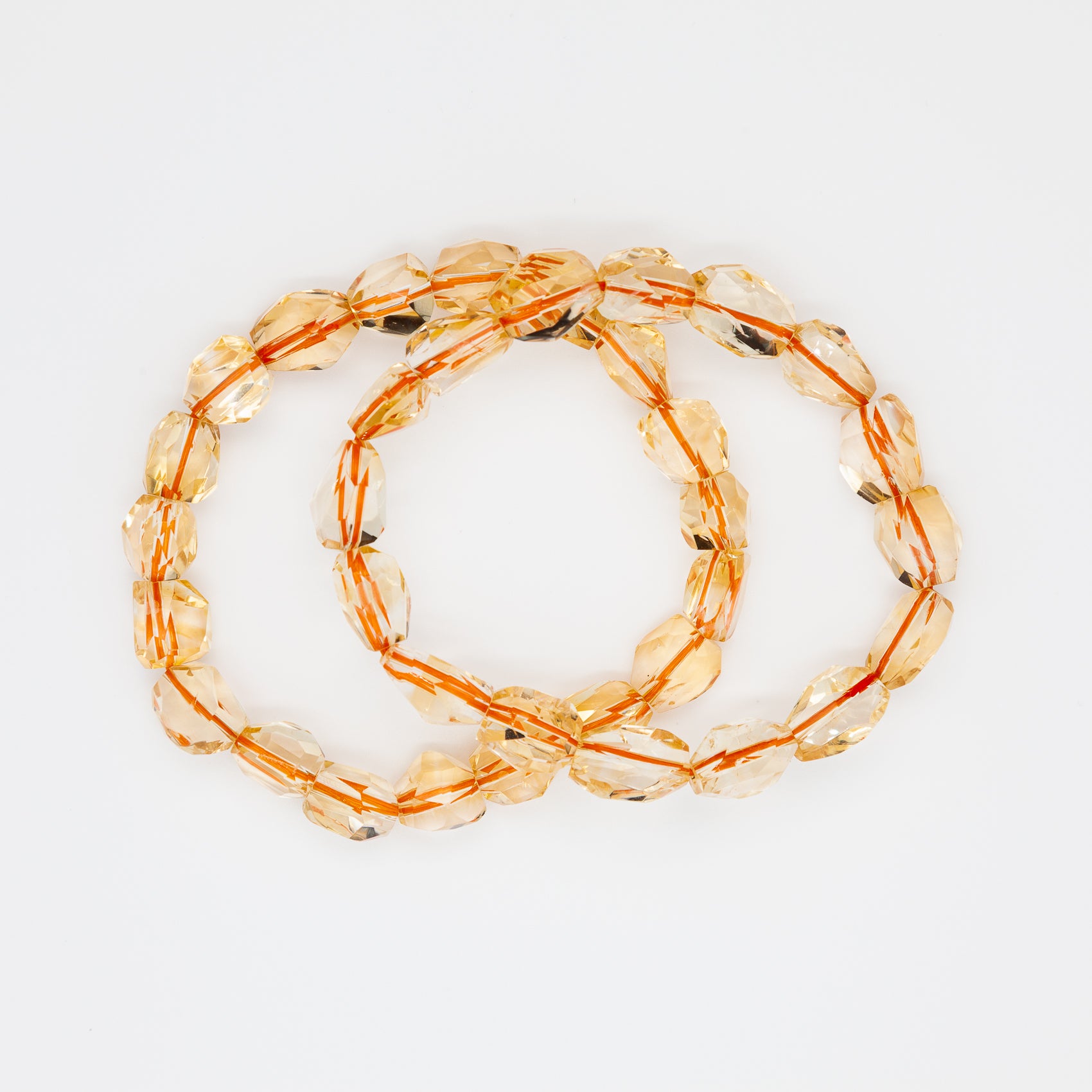 The Golden Aura Bracelet | 9-11mm Tumble Cut Citrine Bracelet