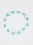 Dual-Shape Crystal Chalcedony Beads Bracelet. Mix of Round & Heart | 6mm & 10mm Sizes