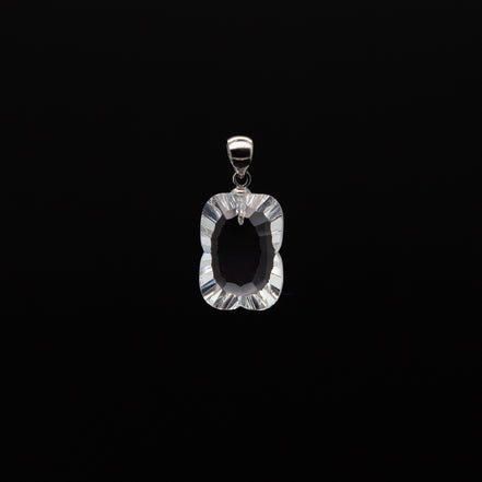 Crystal Clear Elegance |12-17mm Rectangle Cut Pendant