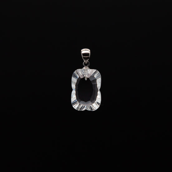 Crystal Clear Elegance |12-17mm Rectangle Cut Pendant