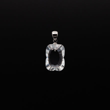 Crystal Clear Elegance |12-17mm Rectangle Cut Pendant