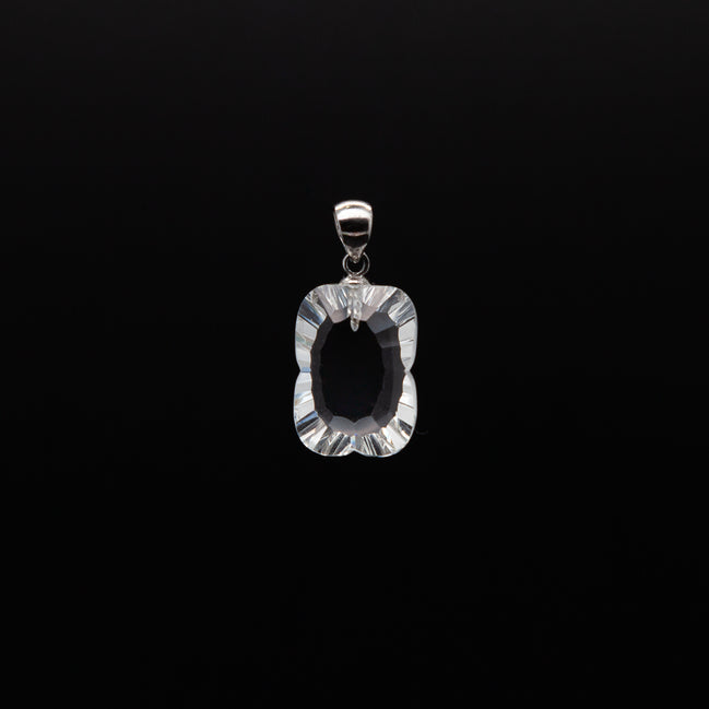 Crystal Clear Elegance |12-17mm Rectangle Cut Pendant