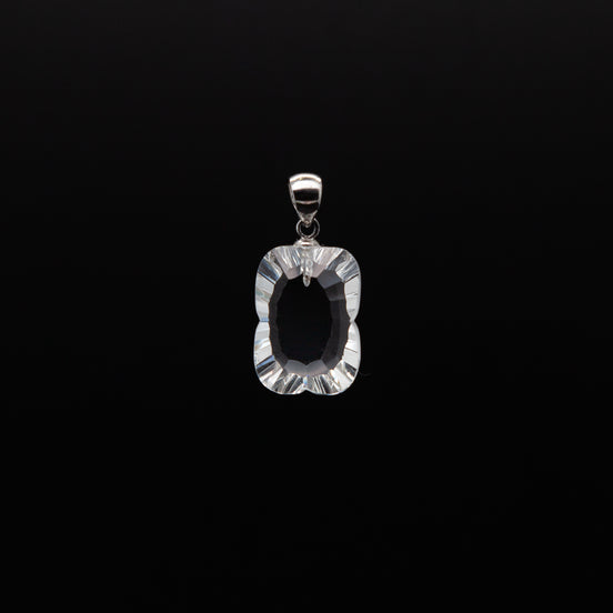 Crystal Clear Elegance |12-17mm Rectangle Cut Pendant