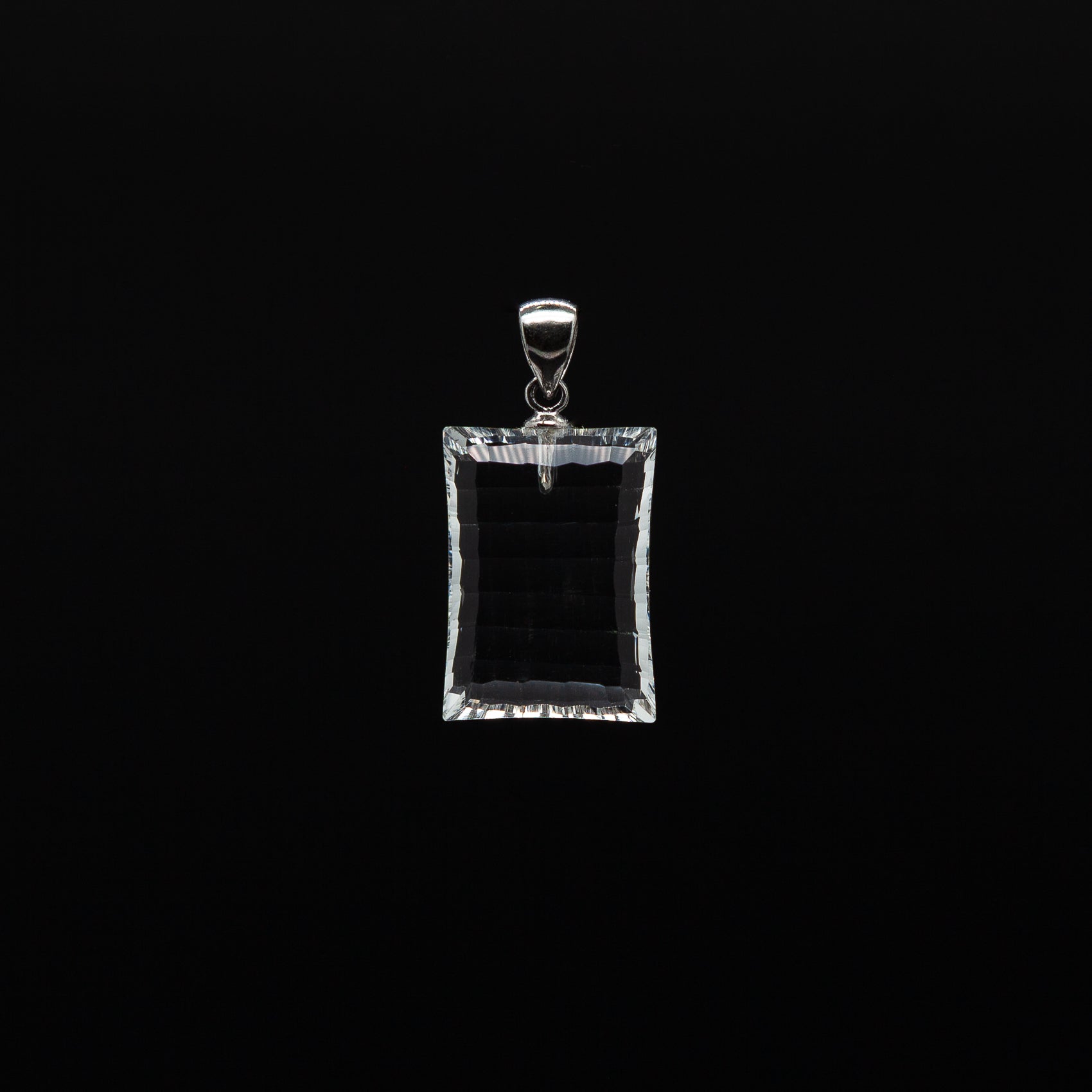 Crystal Clear Elegance | 13-18mm Rectangle Cut Pendant