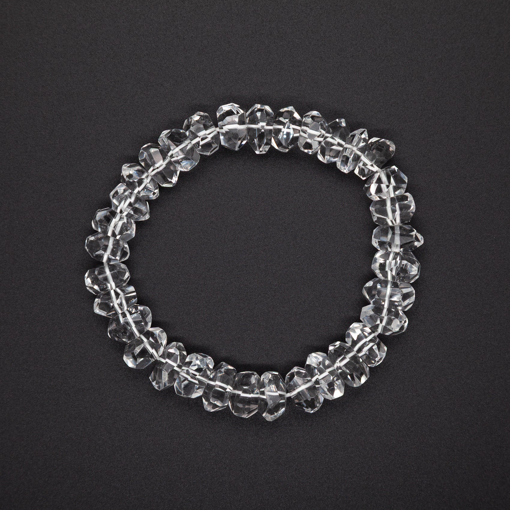 The Lumina Button-Cut 7-10mm Crystal Bracelet