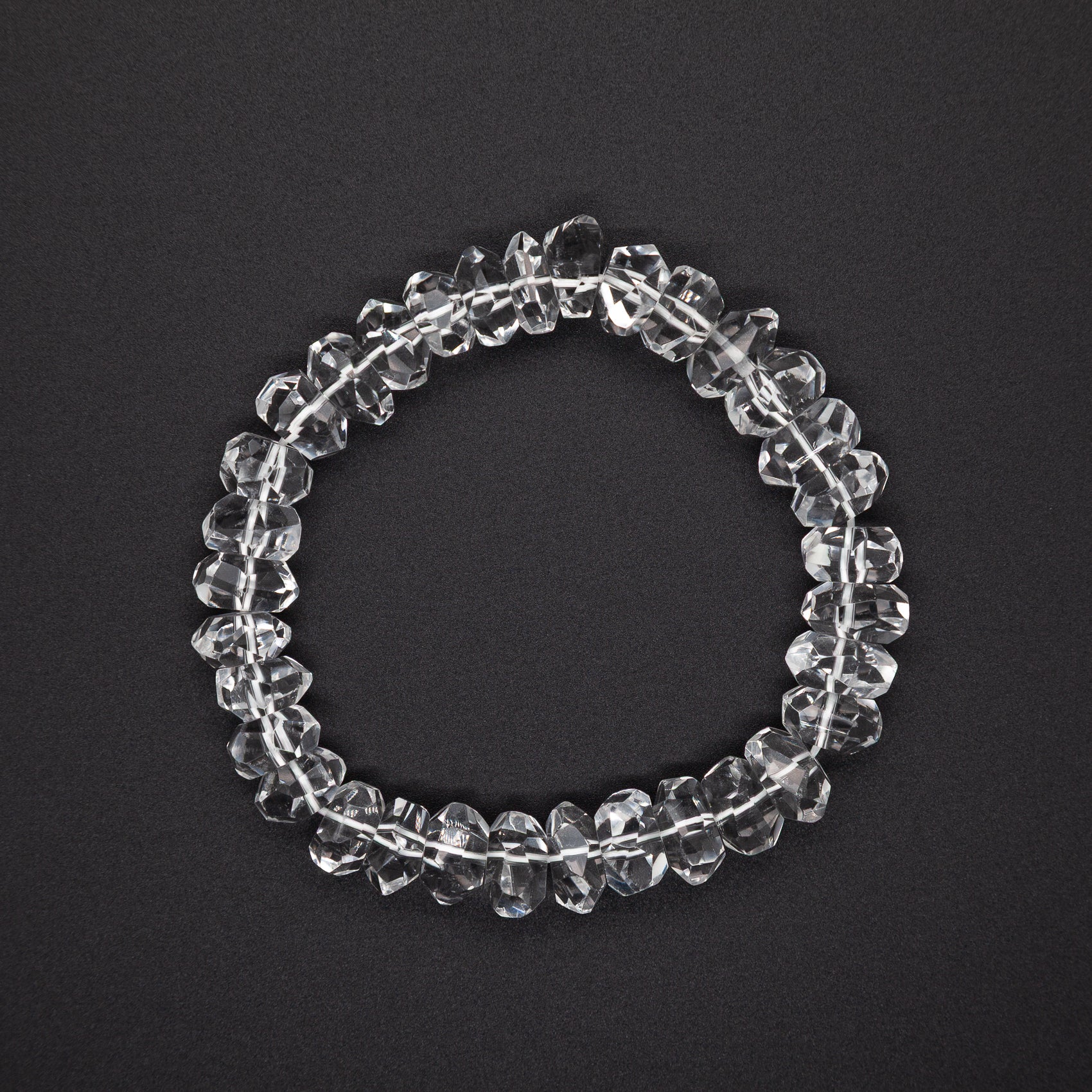 The Lumina Button-Cut 7-10mm Crystal Bracelet