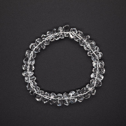 The Lumina Button-Cut 7-10mm Crystal Bracelet