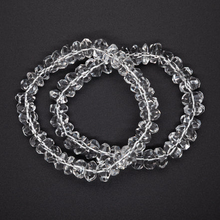 The Lumina Button-Cut 7-10mm Crystal Bracelet