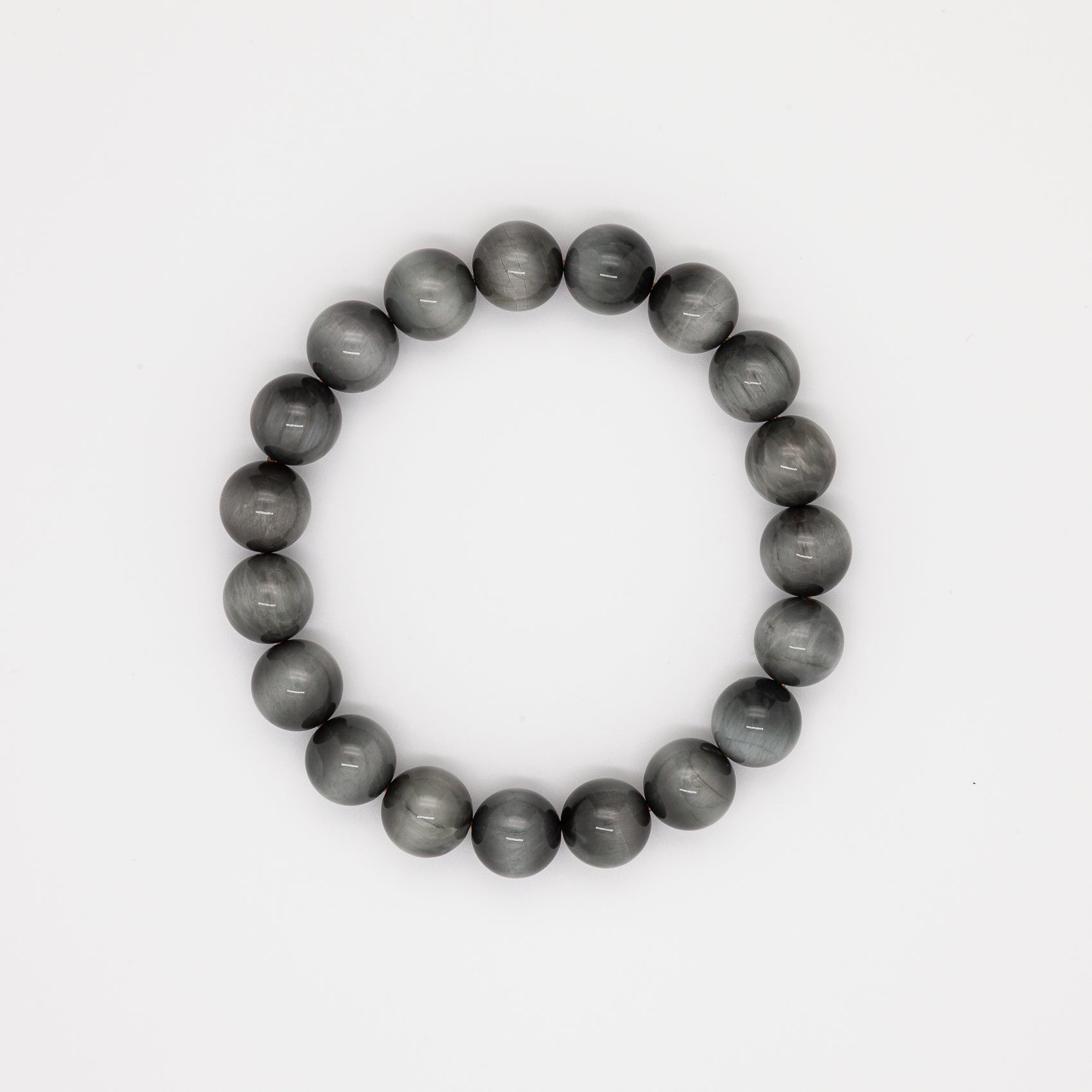Eagle Eye Stone Bracelet - 10mm Round Beads for Clarity & Protection