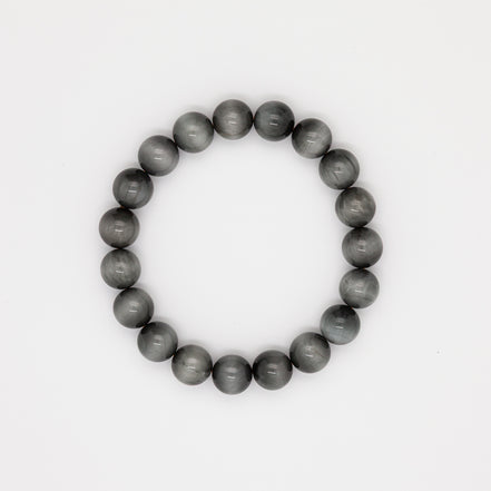 Eagle Eye Stone Bracelet - 10mm Round Beads for Clarity & Protection